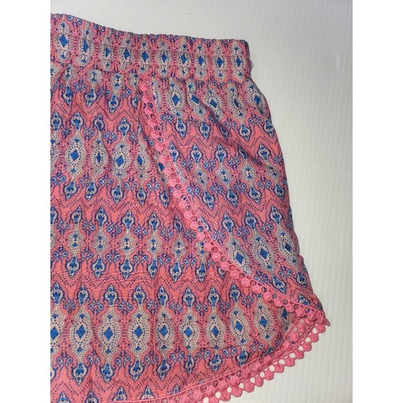 Atmosphere women's pink and blue drawstring tie shorts size 8 1236 - Picture 5 of 7